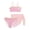J#4-Light Pink, variant on Bosanter Bathing Suits For Girls 3 Piece Tankini Bathing Suit Set Solid Cover Ups Beach Skirt Swimsuit Set Girls Tankini Swimsuit, White 9-10Y