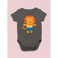 thumbnail image 3 of Lion Wearing Pants Bodysuit Infant -Image by Shutterstock,  6 Months, 3 of 4