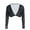Black, variant on Women's Mesh See-through Cropped Tops, Seamless Arm Shaper Compression Long Sleeve Solid Blouse