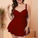 thumbnail image 4 of Trajes de baño de una pieza para mujer Traje de baño de una pieza extragrande estampado para mujer con ombligo expuesto0 Traje de baño de gran tamaño traje de baño para mujer, 4 of 6