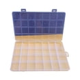 thumbnail image 4 of Box Clear Plastic Storage Box 28 Grids ABS Transparent Small Item Organizer Box for Jewelry Hair Ties, 4 of 8