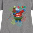 thumbnail image 3 of Trolls Movie - Christmas - Believe - Biggie - Toddler And Youth Girls Fleece Dress, 3 of 5