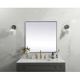 thumbnail image 6 of Metal Frame Square Mirror 24 inch in Brass, 6 of 7