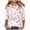 Hot Pink, variant on Womens Tops and Blouses Vintage Floral Printed 3/4 Sleeve T Shirts Crew Neck Loose Fit Casual Dressy Tunic Tees Spring Summer Tops