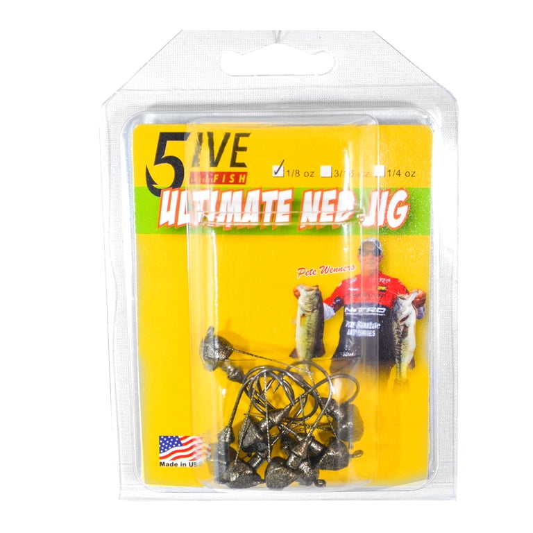 5 Fish Lures 1/4 oz. Ultimate Ned Jig 5 Fish Lures 1/4 oz. Ultimate Ned Jig