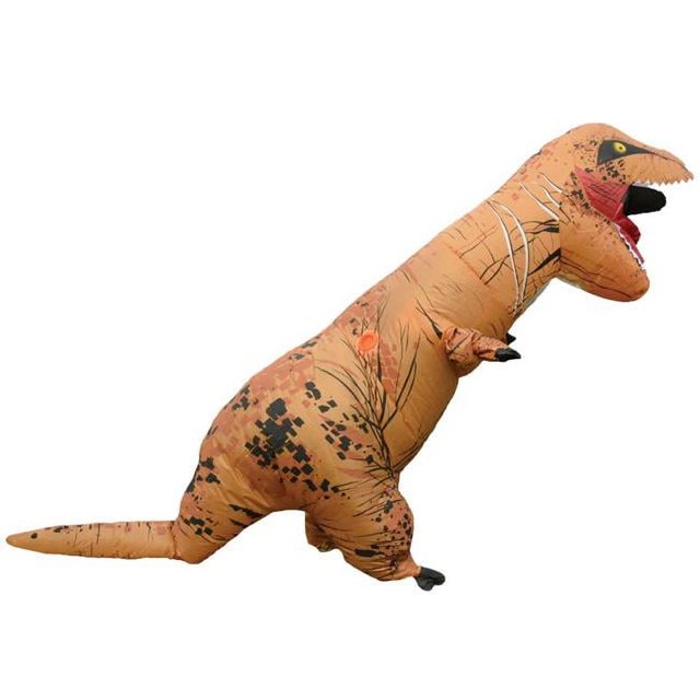 Studio Halloween SH21193 T-Rex Brown Dino Inflatable Adult Costume