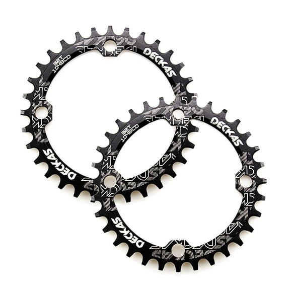 DECKAS Mounrtain Bike Chain Chainring 32-38T Round Oval Chain Ring MTB Crank Teeth Discs Mountain Bicycle Crankset