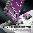 thumbnail image 6 of FITO For Google Pixel 7A Case, Rubber Shockproof Full-Body Phone Case with Kickstand (Purple), 6 of 7