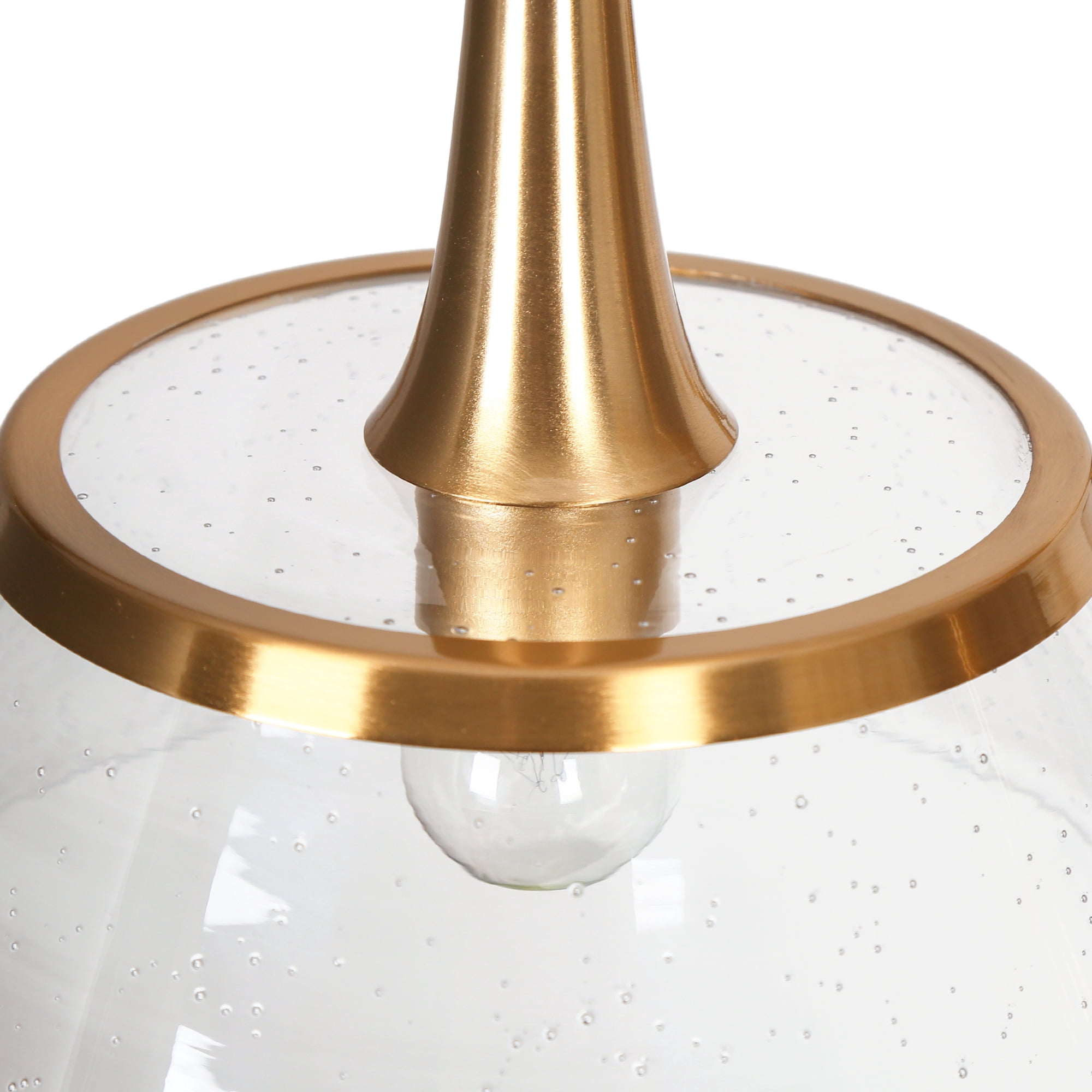 LNC Quoridan 3-Light Polished Gold Modern/Contemporary Led Chandelier