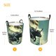 thumbnail image 3 of Fotbe Bull Charging Through Waves Cesto de Ropa con Asas, Cesto Impermeable de Gran Capacidad, Bolsa de Lavado para Dormitorio, Cesto de Ropa con Ruedas y Asas-Small, 3 of 6