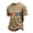 Khaki, variant on Mens Be A Decent Human Rainbow Hearts Pride Print Shirt Short Sleeve Crew Neck Graphic Shirts Parades Rainbow Thirts