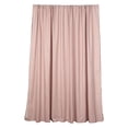 thumbnail image 2 of Balsa Circle 10x10 feet Dusty Rose Dual Layer Polyester Sheer Chiffon Backdrop Curtain Rod Pockets Party Decorations, 2 of 8