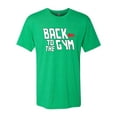 thumbnail image 2 of Wild Bobby, Back to The Gym Movie Logo Parody, Gym/Workout, Men Premium Tri Blend Tee, Envy, Small, 2 of 4