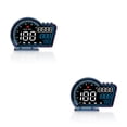 thumbnail image 1 of Sidaley Velocímetro HUD para coche LED de alta definición Alarma Pantalla digital Fuente de alimentación USB Pantalla multifunción 2piezas, 1 of 6
