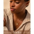 thumbnail image 3 of Yndra 18K Gold Plated Heart Necklace for Women,S925 Sterling Silver April Simulated Diamond Birthstone Butterfly Pendant Necklace,Jewelry Gift for Her Wife Mom Girlfriend,Birthday Mother’s Day Gift, 3 of 11