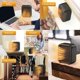 thumbnail image 5 of Mini Ceramic Heater 800W Electric Heater 2 Power Levels mini electric fan heater with hot blast overheating and overturning protection, 5 of 5