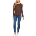 thumbnail image 4 of FashionMille Women's Casual Long Sleeve Crew Neck Thermal Knit T-shirt Top, 4 of 4