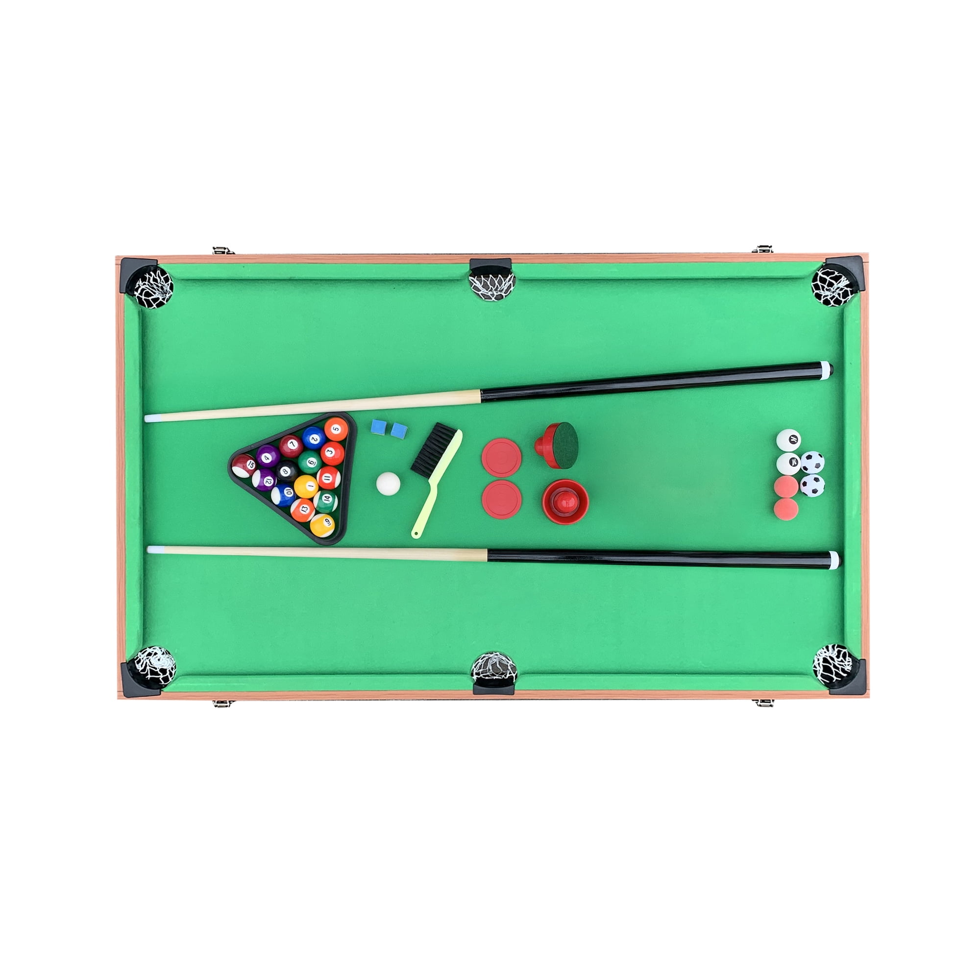 KICK Trilogy Multi-Game Table for Recreational Use, with Durable MDF Construction and Indoor/Outdoor Urethane Wheels