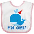 thumbnail image 3 of Inktastic Whale 1st Birthday Boys or Girls Baby Bib, 3 of 4