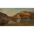 thumbnail image 2 of Amaldus Nielsen 14x9 Black Ornate Wood Framed Double Matted Museum Art Print Titled: Renneholmen, Ny-Hellesund (1899), 2 of 5