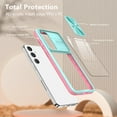 thumbnail image 3 of for Samsung A05s Case, Shockproof Rugged Samsung Galaxy A05s Phone Case, with Sliding Camera Cover, Drop Protection Crystal Clear Back Case Clear for Galaxy A05s, Skyblue, 3 of 6