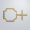 thumbnail image 5 of Ekena Millwork 19 7/8"W x 11 3/8"H x 1/4"T Small Bradley Decorative Fretwork Wood Wall Panels, Red Oak, 5 of 14
