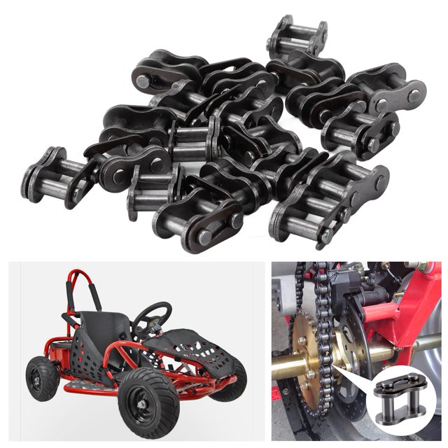 Cadena Master Link Roller, Master Connector Link 20pcs Aleación de Metal Anticorrosión Anticracking Para Go Kart