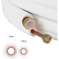 thumbnail image 2 of OTTULUR 50 FT Air Conditioning Copper Hose Hose Extension, 3/8 and 5/8 Inch Thickened Insulation Cotton Fit for Mini Split Air Conditioner with Nuts, 2 of 7
