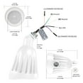 thumbnail image 6 of NuWatt White 120-277V LED Outdoor Bullet Landscape Light, 25W 3CCT, Knuckle Mount Waterproof, 6 of 7