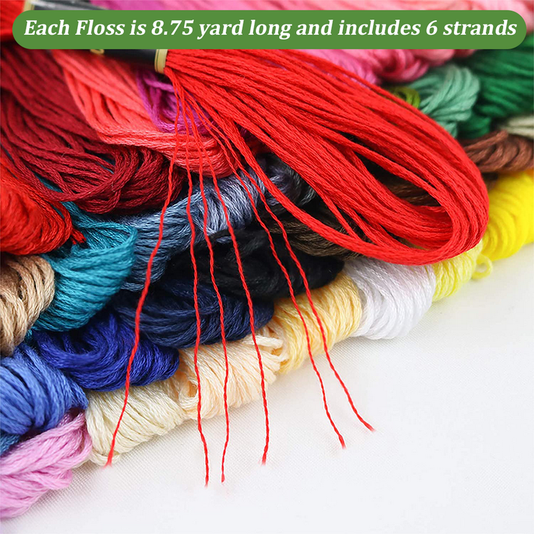 Findvoor 447 Rainbow Color Embroidery Thread,Embroidery Floss Cross Stitch  Threads, Bracelets Floss, Friendship Bracelets String for Cross Stitch,Hand