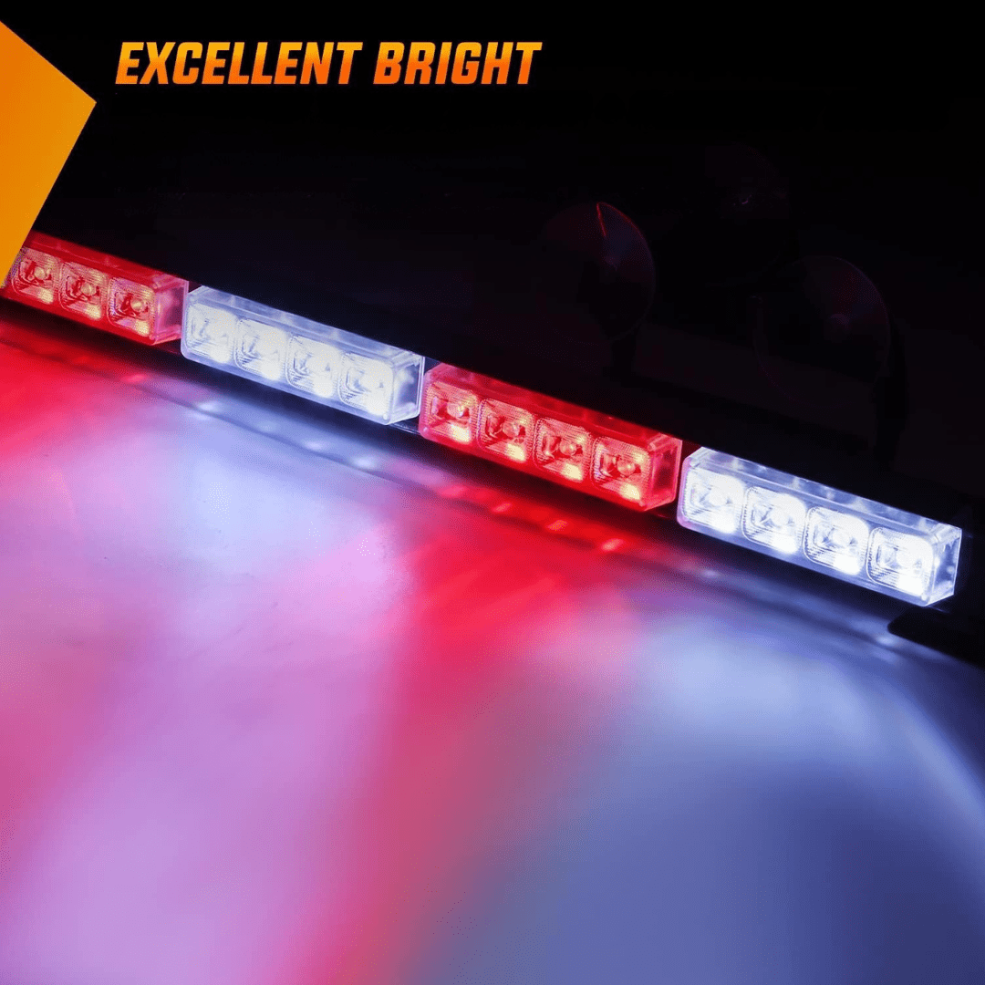 Nilight 35" LED Directional Light Bar, 32 LEDs, 21 Lighting Modes, 12V Vehicle Power Plug, Universal Fit for Trucks and Utility Vehicles