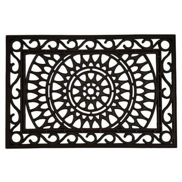 Calloway Mills 153802436 24 x 36 in. Sungate Rubber Doormat, Black