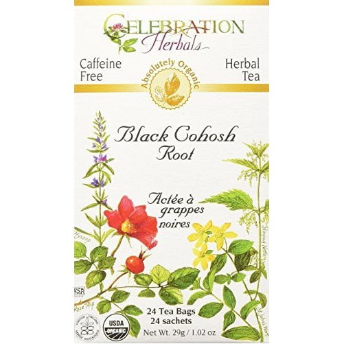 Celebration Herbals Black Cohosh Root Tea, Organic, 24 Teabag