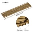 thumbnail image 2 of Unique Bargains PLA Filament Refills for 3D Printing Pen 10inch Length 40pcs Golden, 2 of 5