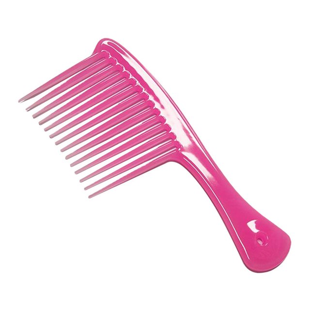 Maoww Comb Hair Styling Tool Large Handle Styling Comb for Home Travel Salon Pink