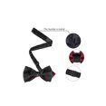 thumbnail image 3 of INSPIRE CHIC Men's Solid Color Pre-Tied Bow Ties Neck Wedding Party Tuxedo Pointed Bowties Wine Red One Size, 3 of 5