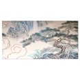 thumbnail image 2 of Chinese Blue Tree Art - Floral Painting Canvas, 2 of 3