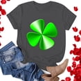 thumbnail image 1 of T-shirts de la Saint-Patrick pour Femmes Mode Saint-Patrick Imprimé Col Rond Manches Courtes T-Shirt Décontracté Haut Saint-Patrick, 1 of 4