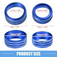 thumbnail image 4 of Unique Bargains 2 Pcs Car AC Vent Ring Cover Trim for Ram 1500 2019-2024 for Ram 2500 2020-2024 Aluminum Alloy Blue, 4 of 6