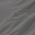 thumbnail image 6 of Color Sense 100% Cotton Percale Single Flat Bedsheet Cool & Crisp Full Dark Gray, 6 of 8