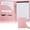 Pink, variant on Padfolio Portfolio Binder, Faux Leather Folder, Resume Interview Legal Document Organizer, Letter Sized Writing Pad w/Business Card Holder, A4 Professional Folio for Office Conference (Black)