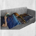 thumbnail image 6 of European Soft Flannel Fleece Blanket, Stockholm Scenic Night at City Hall Old Town Enchanted Town Sweden View, Cozy Plush for Indoor and Outdoor Use, 70" x 90", Blue Cinnamon Mauve, by Ambesonne, 6 of 6
