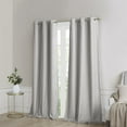 thumbnail image 2 of SunSmart Como Panneau de Fenêtre Occultant en Tissu Polyester Gris, 2 of 15