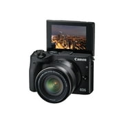 Canon EOS M3 - Digital camera - mirrorless - 24.2 MP - APS-C - 1080p - 3x optical zoom EF-M 18-55mm IS STM lens - Wi-Fi, NFC - black