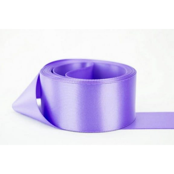 Ribbon Bazaar Double Faced Satin 7/8 inch Delphinium 50 yards 100% Polyester Ribbon