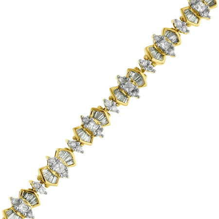4 1/2 ct Diamond Link Bracelet in 14kt Gold
