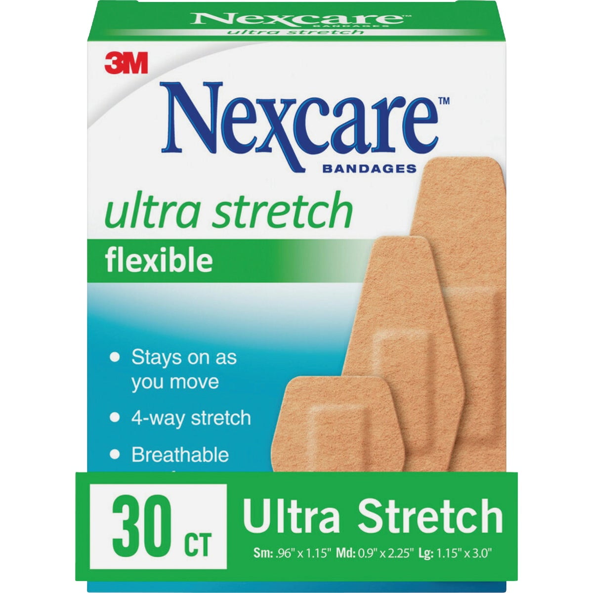 3M Nexcare Ultra Stretch Flexible Bandages - Pack of 2