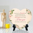 thumbnail image 3 of Your love is a treasure that I will cherish forever. Thank you for being the best mom in the world. I love you more than words can say. Heart Shape Table Sign (6" x 5"), 3 of 5