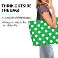 thumbnail image 2 of Easygdp Green And White Polka Dot Bolsas Tote para Mujer, Bolsos de Hombro para Viaje, Bolsos de Mano de Gran Capacidad para Compras y Trabajo, 2 of 8