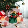 thumbnail image 2 of Lksixu Christmas Velvet Bag,Christmas Decorations Merry Christmas Bundle Pocket with Bow Bell Xmas Eve Apples Box Christmas Gift Pouches Candy Storage Bag DIY Favor Supplies Bag for Party Wedding, 2 of 5